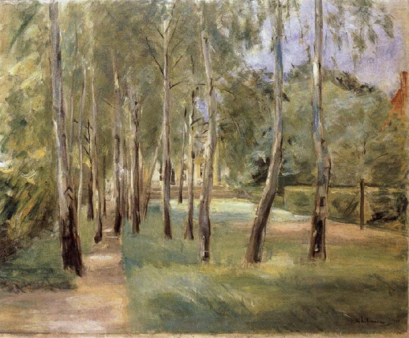 The Birch-Lined Avenue in the Wannsee Garden Facing West, Max Liebermann
